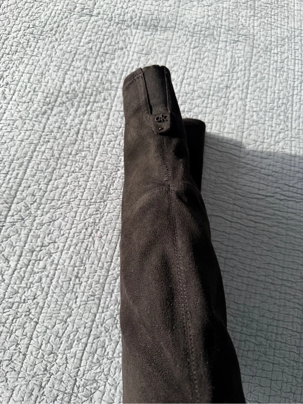 Calvin Klein Black Over-the-Knee Pointed Toe Stiletto Boot